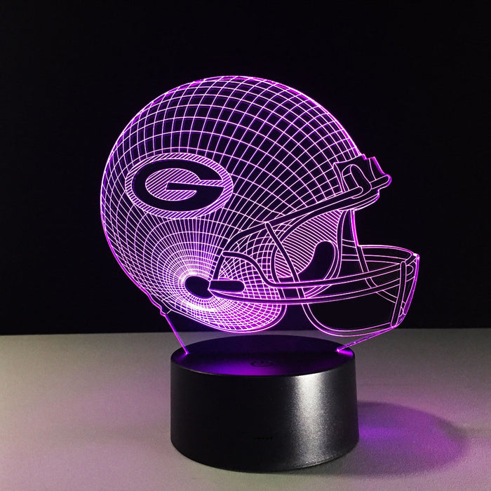 Green Bay Packers 3D Optical Illusion Lamp - 3D Optical Lamp