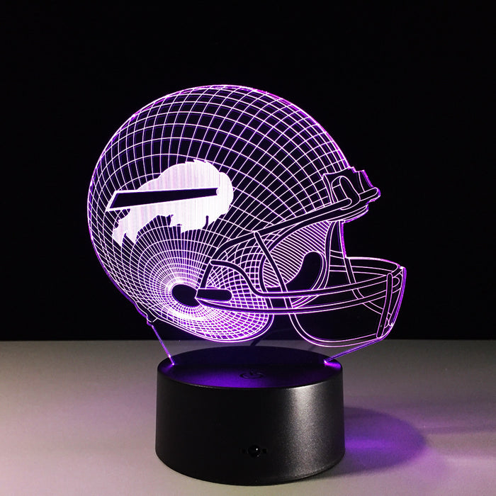 Buffalo Bills Inspired 3D Optical Illusion Lamp