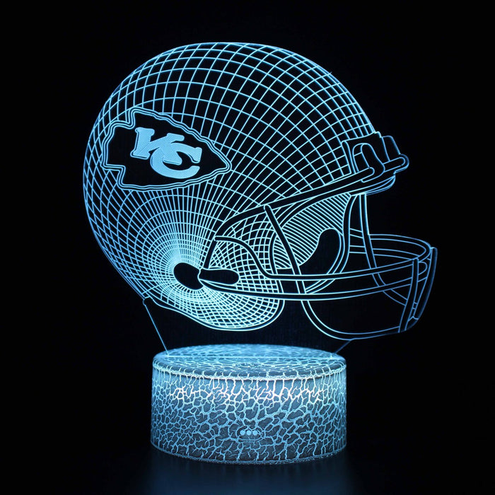 Kansas City Chiefs Inspired 3D Optical Illusion Lamp