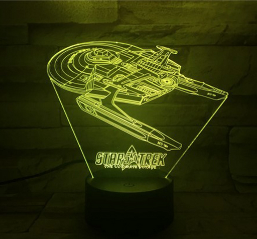 Star Trek 3D Optical Illusion Lamp - 3D Optical Lamp