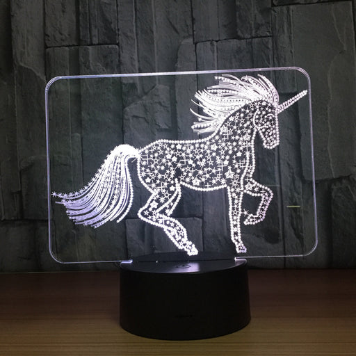 Unicorn Touch 3D Optical Illusion Lamp - 3D Optical Lamp
