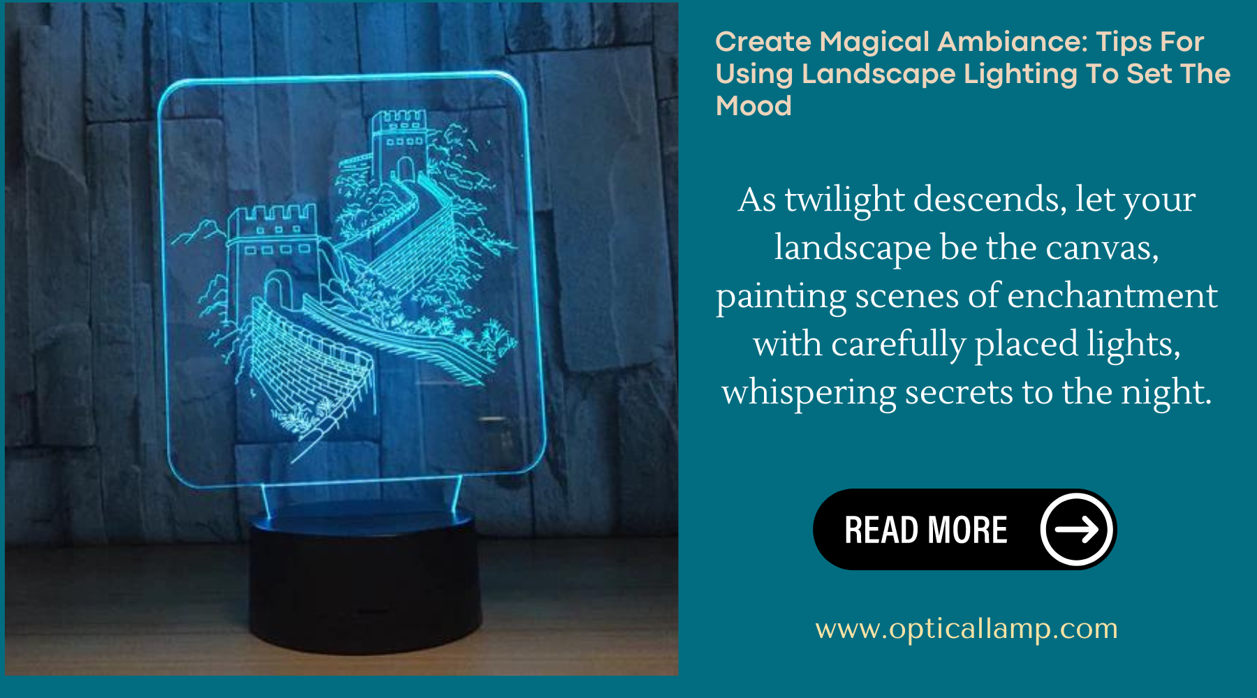 Create Magical Ambiance: Tips For Using Landscape Lighting To Set The Mood