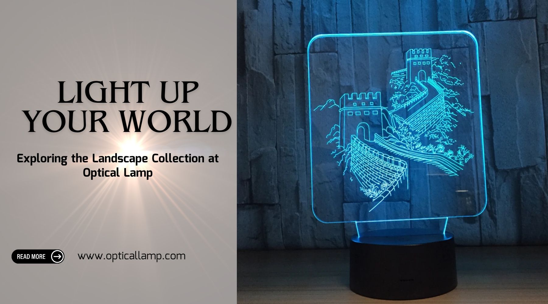Light Up Your World: Exploring the Landscape Collection at Optical Lamp