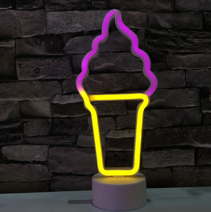 Ice Cream Cone Neon Modelling Lamp