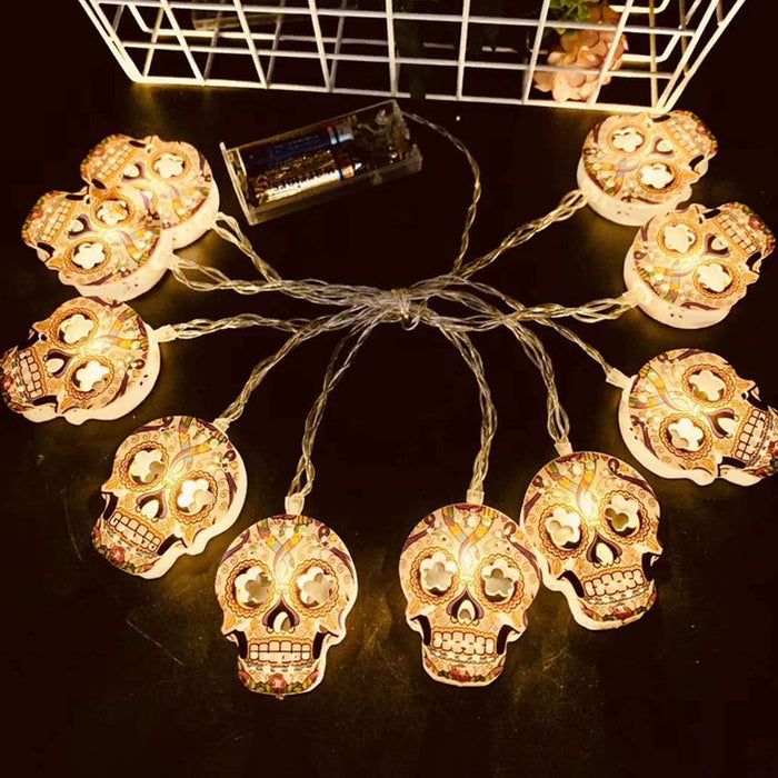 Skulls Halloween String Lamp