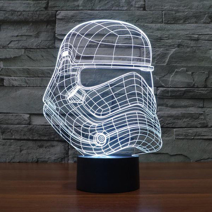 Star Wars Inspired The Order Storm Trooper 3D Optical Illusion Lamp - 3D Optical Lamp