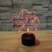 Pokemon Inspired Ivysaur 3D Optical Illusion Lamp - 3D Optical Lamp