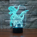 Cartoon Pterosaur 3D Optical Illusion Lamp - 3D Optical Lamp