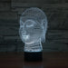 Traditional Buddha Head Bust 3D Optical Illusion Lamp - 3D Optical Lamp