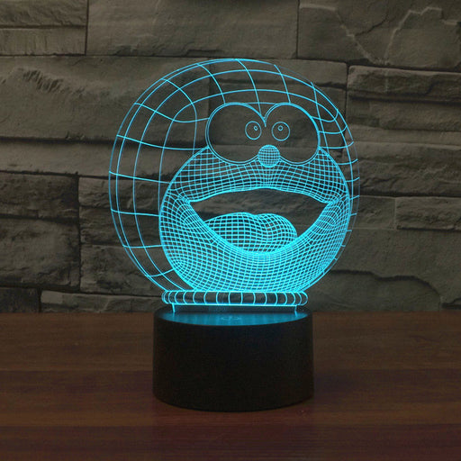 Doraemon Inspired 3D Optical Illusion Lamp - 3D Optical Lamp