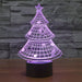 Decorated Christmas Tree 3D Optical Illusion Lamp - 3D Optical Lamp