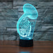 Realistic French Horn 3D Optical Illusion Lamp - 3D Optical Lamp
