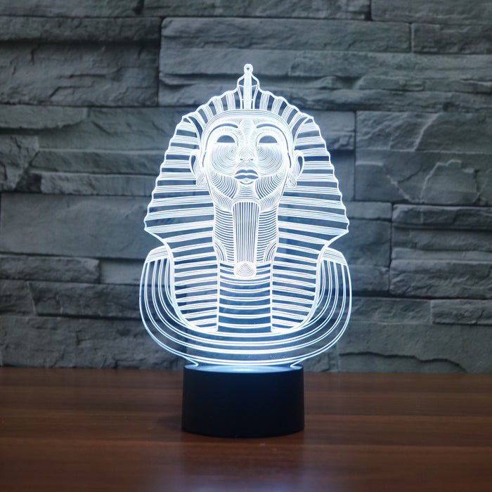 Traditional Egyptian Sarcophagus 3D Optical Illusion Lamp - 3D Optical Lamp