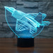 Realistic F22 Fighter Jet 3D Optical Illusion Lamp - 3D Optical Lamp