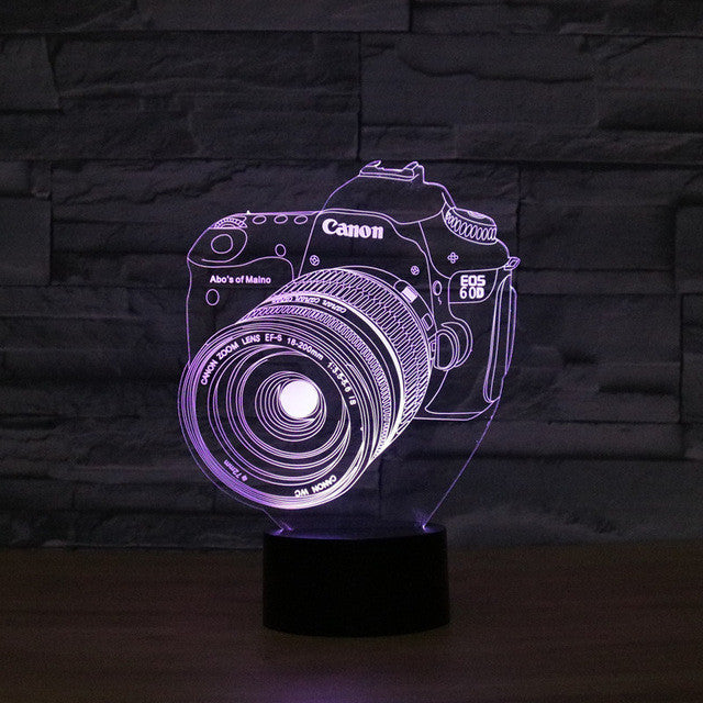 Canon Inspired DSLR 3D Optical Illusion Lamp - 3D Optical Lamp