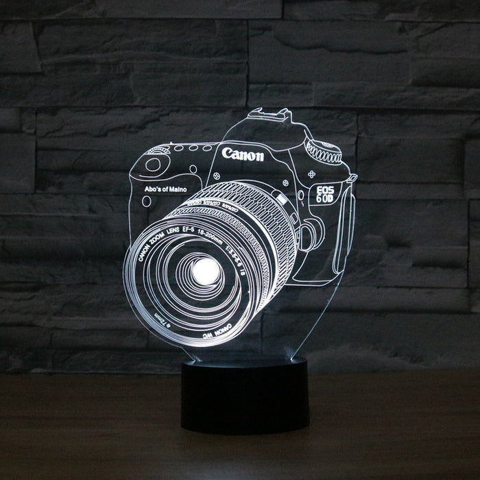 Canon Inspired DSLR 3D Optical Illusion Lamp - 3D Optical Lamp