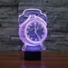 Retro Analog Clock 3D Optical Illusion Lamp - 3D Optical Lamp