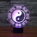 Traditional Chinese Eight Diagrams 3D Optical Illusion Lamp - 3D Optical Lamp