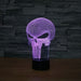 Marvel Inspired Punisher Skull 3D Optical Illusion Lamp - 3D Optical Lamp