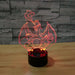 Pokemon Inspired Charizard 3D Optical Illusion Lamp - 3D Optical Lamp