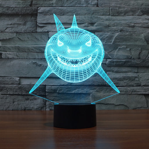 Shark Tale Inspired 3D Optical Illusion Lamp - 3D Optical Lamp