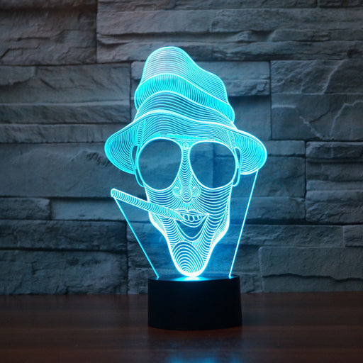 Fear and Loathing in Las Vegas Inspired 3D Optical Illusion Lamp - 3D Optical Lamp