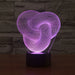 Abstract Multidimension Knot 3D Optical Illusion Lamp - 3D Optical Lamp