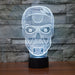 Realistic Glaring Skull 3D Optical Illusion Lamp - 3D Optical Lamp