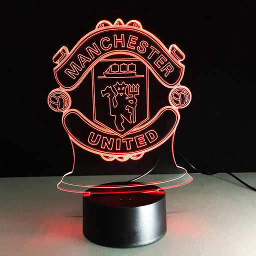 Football Manchester 3D Optical Illusion Lamp - 3D Optical Lamp