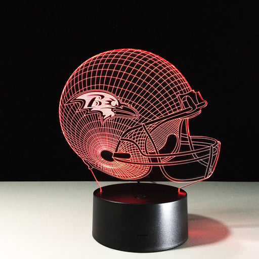 Baltimore Ravens 3D Optical Illusion Lamp - 3D Optical Lamp