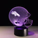Denver Broncos 3D Optical Illusion Lamp - 3D Optical Lamp