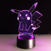 Pikachu 3D Optical Illusion Lamp - 3D Optical Lamp
