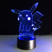 Pikachu 3D Optical Illusion Lamp - 3D Optical Lamp