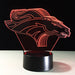 3D Optical Denver Broncos Illusion Lamp - 3D Optical Lamp