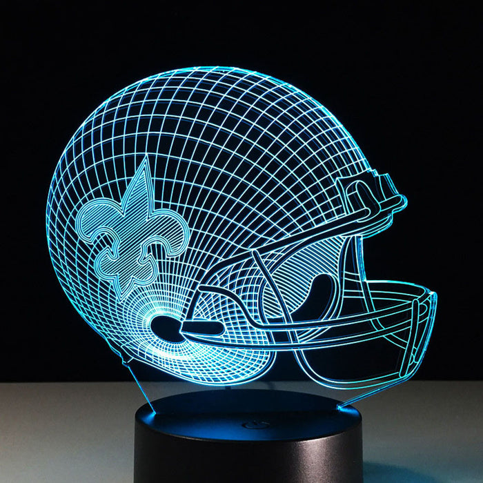 New Orleans Saints 3D Optical Illusion Lamp - 3D Optical Lamp