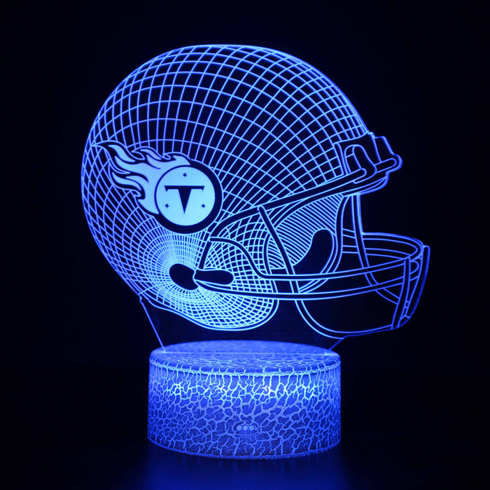 Tennessee Titans Football Helmet 3D Optical Illusion Lamp