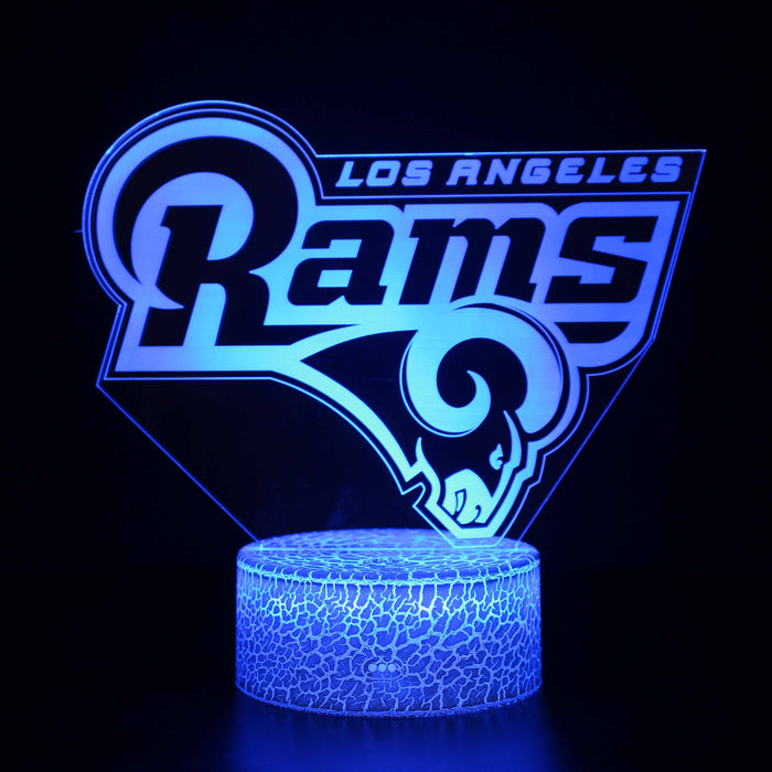 Los Angeles Rams 3D Optical Illusion Lamp