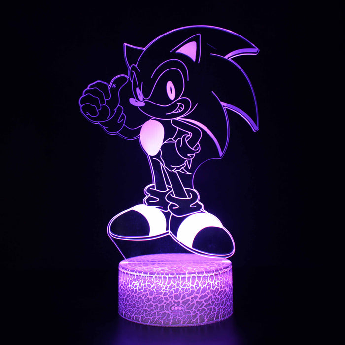 Sonic The Hedgehog 3D Optical Illusion Lamp