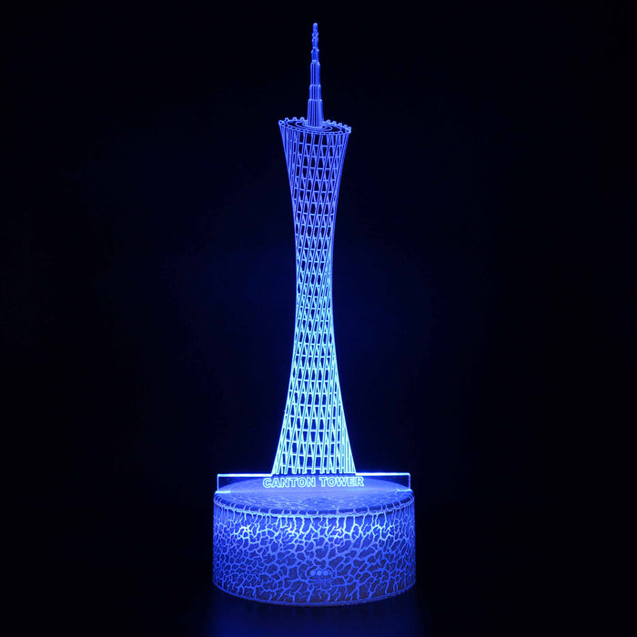 Famous Pointed Building 3D Optical Illusion Lamp