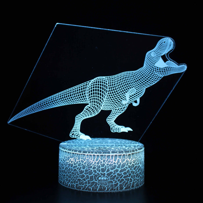Realistic Screeching Dinosaur 3D Optical Illusion Lamp