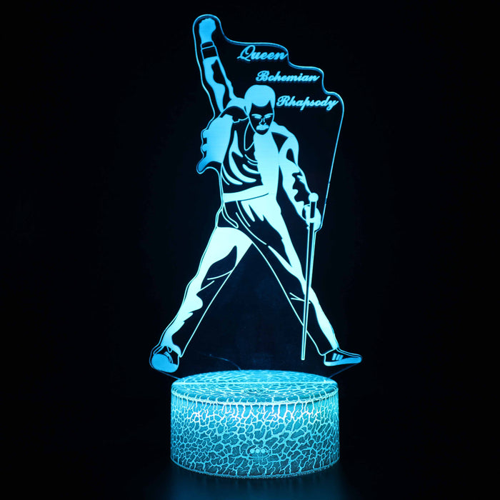 Famous Singers 3D Optical Illusion Lamp