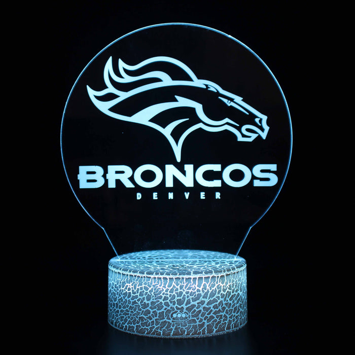 Denver Broncos 3D Optical Illusion Lamp