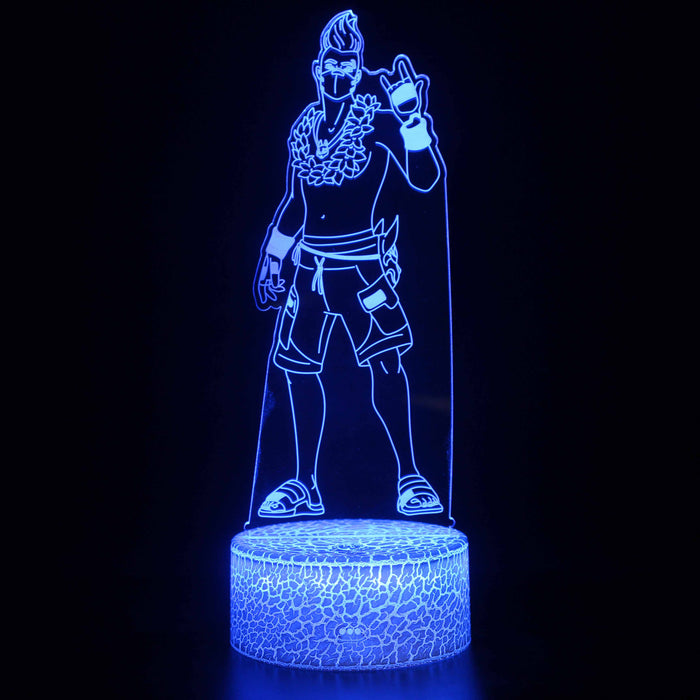 Fortnite Character 3D Optical Illusion Lamp