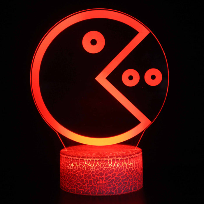 Pacman 3D Optical Illusion Lamp