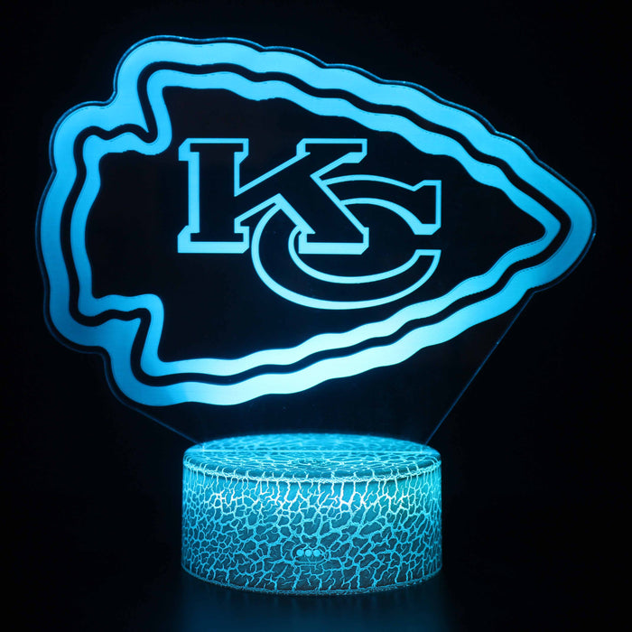 Kansas City Chiefs 3D Optical Illusion Lamp