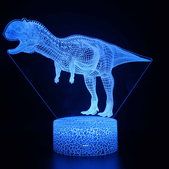 Realistic Screeching T-Rex Dinosaur 3D Optical Illusion Lamp