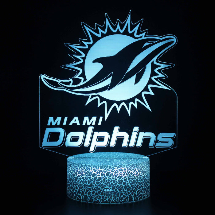 Miami Dolphins 3D Optical Illusion Lamp