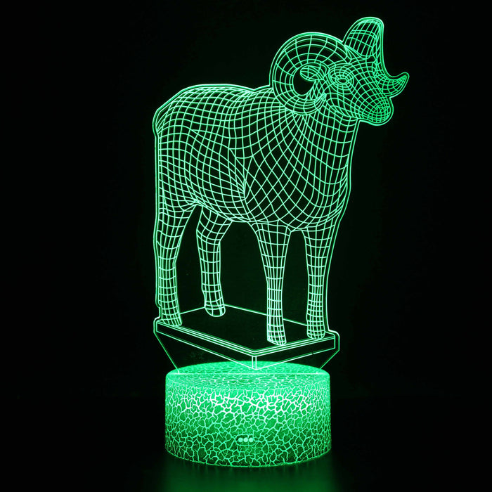 Ram 3D Optical Illusion Lamp