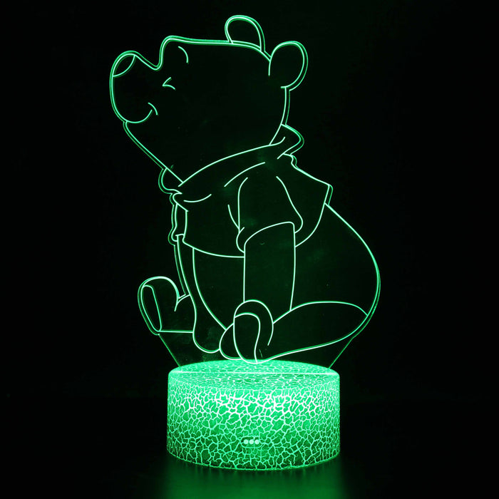 Winnie The Pooh 3D Optical Illusion Lamp