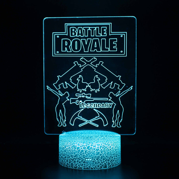 Fortnite Battle Royale Legendary 3D Optical Illusion Lamp